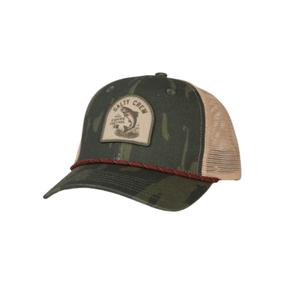 Salty Crew Salty Crew Men's Fishing Club Trucker Hat Ranger 1SZ Mens Hats Flat Brim