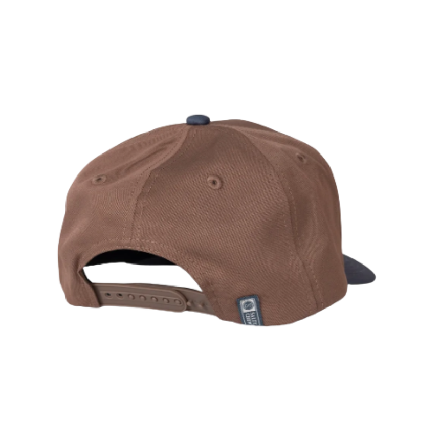 Salty Crew Salty Crew Men's Reel Repair Snapback Brown/Navy 1SZ Mens Hats Flat Brim