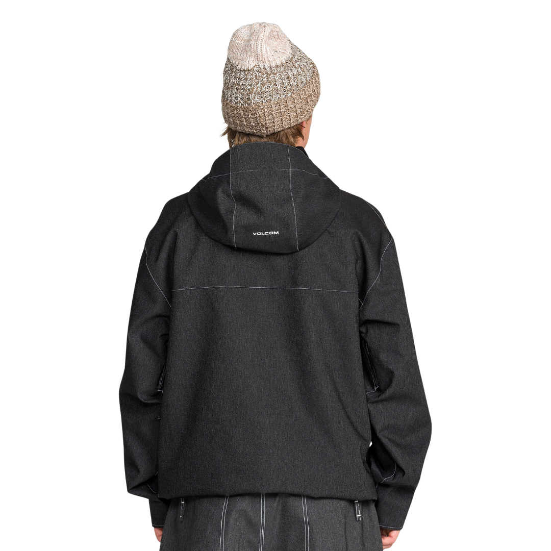 Volcom Volcom Men's Top Stitch Jacket - Black Denim Black Denim M Mens Insulated Snowboard Jacket