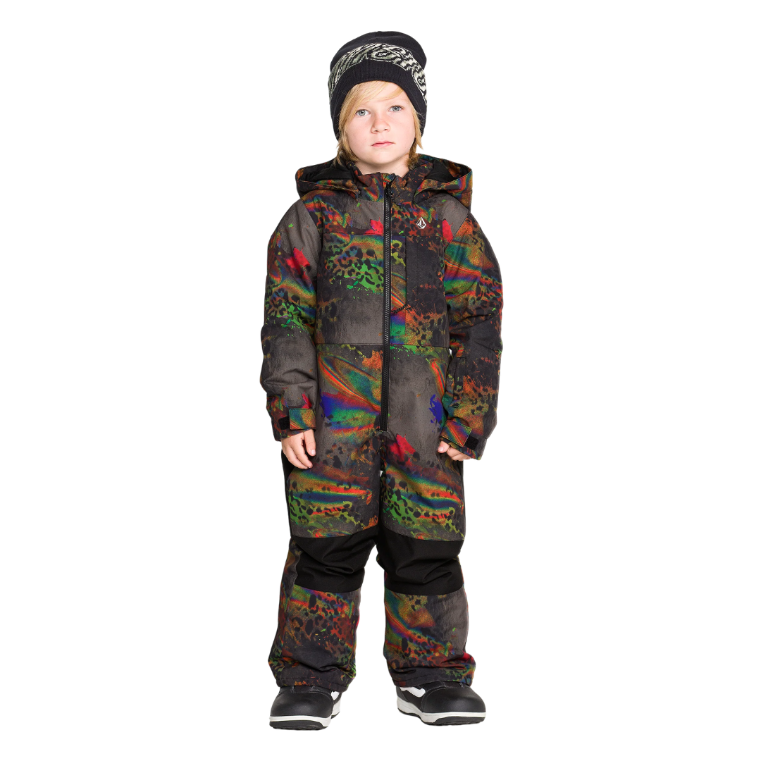 Volcom Volcom Youth Little Flurry One Piece - Cheetah Cheetah 5 Youth Boys Snowboard Jackets