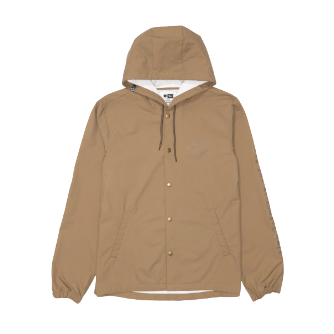 Salty Crew Salty Crew Men's Tippet Snap Jacket Washed Brown S Mens Street Jackets