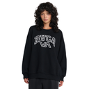 RVCA RVCA Women's Squad Oversized Crew - RVCA Black RVCA Black XS Womens Pull Over Hoodies