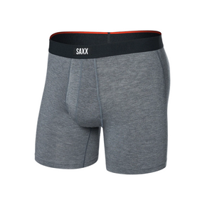 Saxx Saxx Men's Vibe XTRA Boxer Brief Fly - Dark Grey Heather Dark Grey Heather XS Mens Boxer Brief Underwear