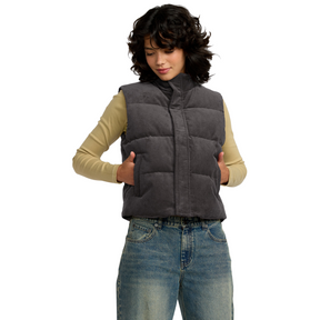 RVCA RVCA Women's Eezeh Puffer Vest Gravel S Womens Jackets