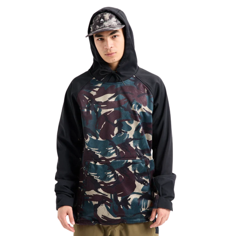 Burton Burton Men's Crown Weatherproof Riding Pullover Hoodie - SEERSK/TRUBLK SEERSK/TRUBLK M Mens Pullover Hoodies