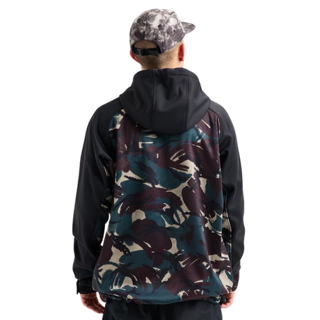 Burton Burton Men's Crown Weatherproof Riding Pullover Hoodie - SEERSK/TRUBLK SEERSK/TRUBLK M Mens Pullover Hoodies