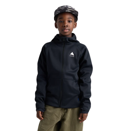 Burton Burton Kids' Burton Crown Weatherproof Full-Zip Fleece - True Black True Black XL Youth Boys (8-12) Hoodies