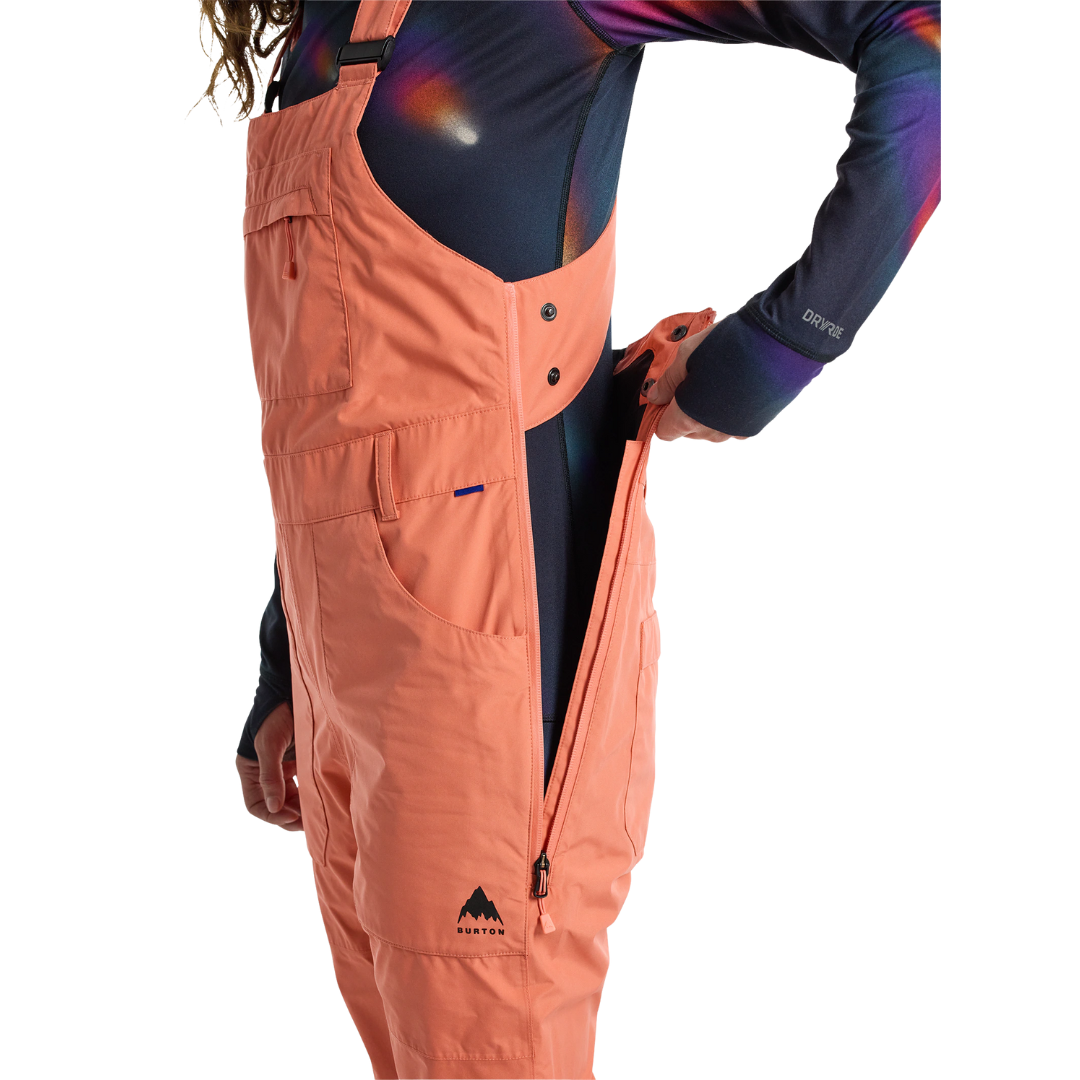 Burton Women's Avalon GORE-TEX 2L Bib Pants- Peach Echo
