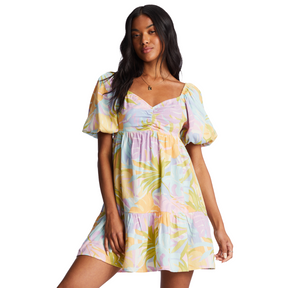 Billabong Billabong Women's Be Mine Dress White/Multi S Womens Short Dresses