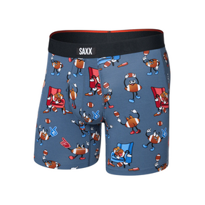 Saxx Saxx Men's Vibe XTRA Boxer Brief Fly - GAME DAY-TWILIGHT GAME DAY-TWILIGHT S Mens Boxer Brief Underwear