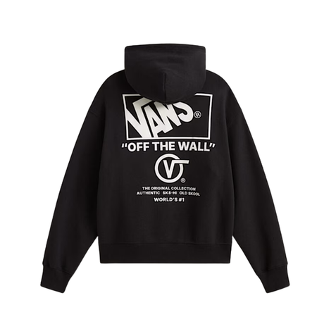 Vans Vans Men's Stacked HI Pullover - Black-White Black-White M Mens Pullover Hoodies