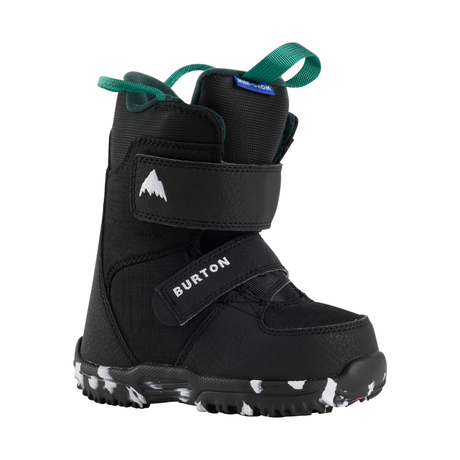 Burton Burton Kids' Kids' Mini Grom Snowboard Boots Boots - Black Black 7C Youth Boys Snowboard Boots 7T to 13T and 1 to 6 US size