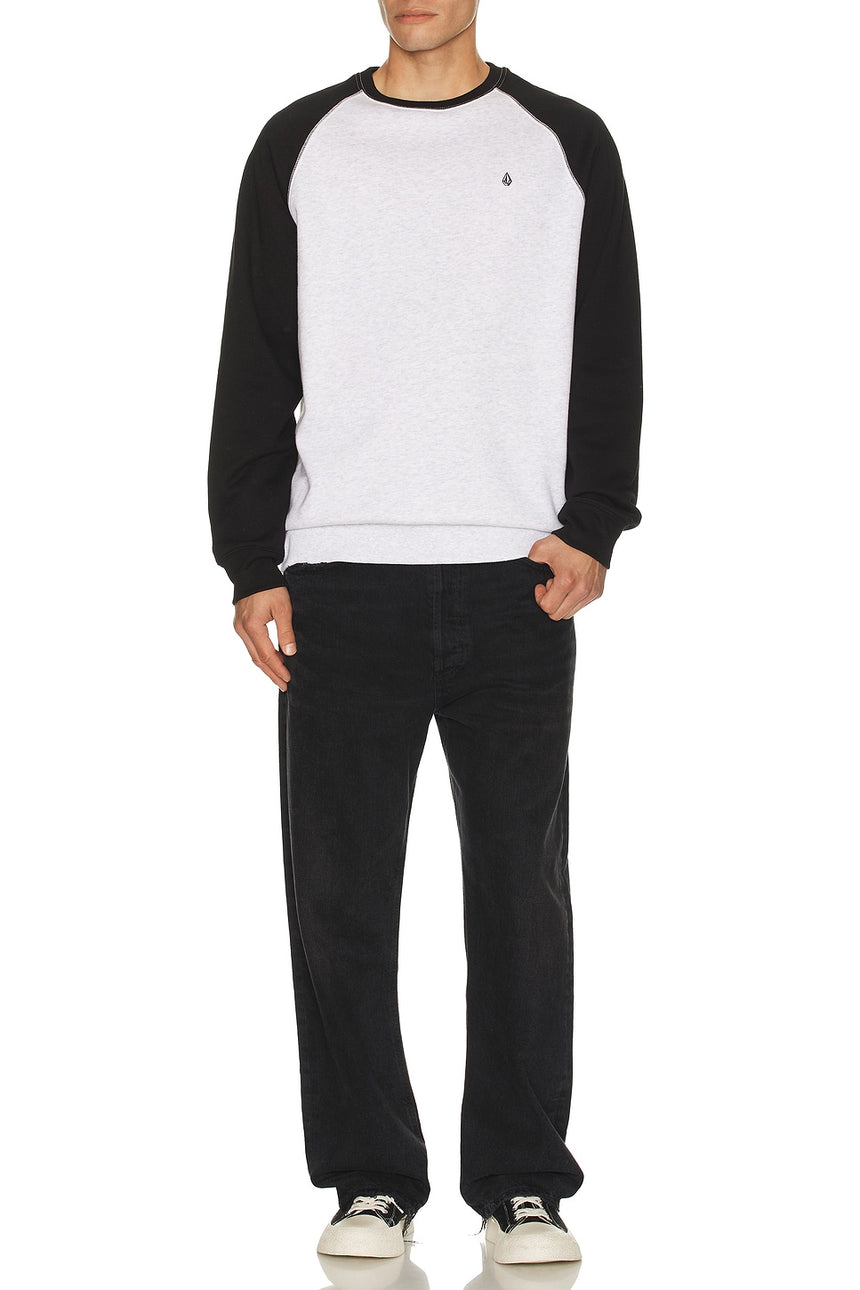 Volcom Volcom Men's Homak Crew Bone Heather S Mens Crew Sweatshirt