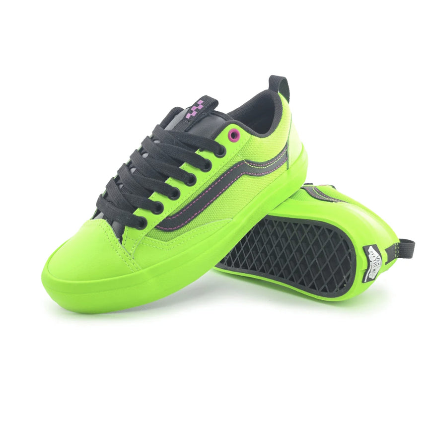 Vans Van's Men's Skate Old Skool 36+ - Acid Airbrush Black/Green Gecko Acid Airbrush Black/Green Gecko 8 Mens Skate Shoes 6 to 18