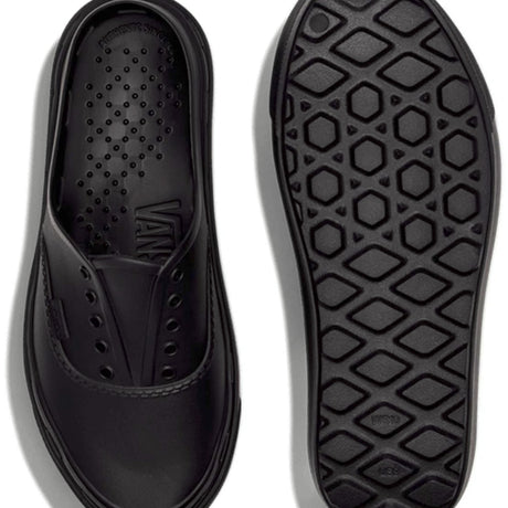 Vans Van's Unisex Authentic Mule FF - Black Black 9/10.5 Unisex Skate Shoes 6 to 18