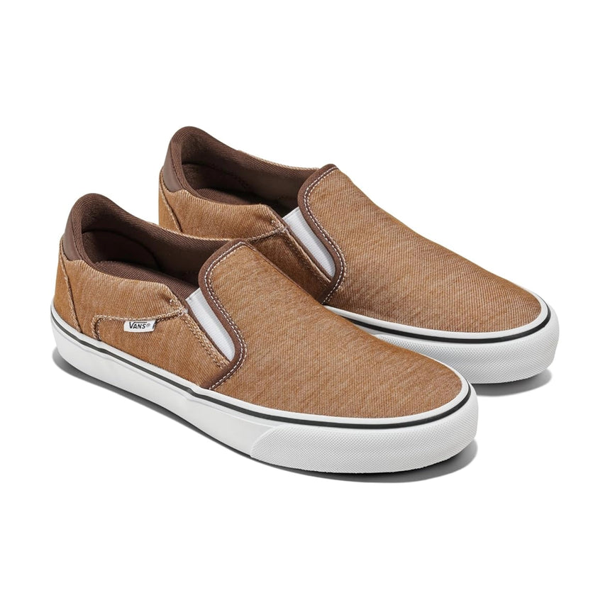 Vans Vans Men's Asher Deluxe Shoes - Washed Chipmunk Washed Chipmunk 8 Mens Skate Shoes 6 to 18