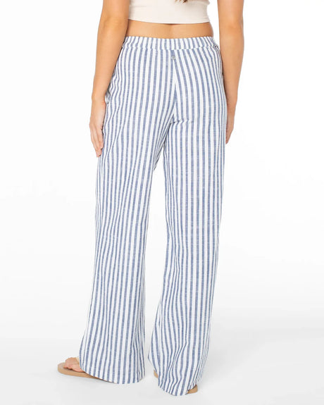 Roxy Roxy Women's Mavericks Trouser BLUE HORIZON JAIL BIRD STRIPE XS Womens Pants and Jeans
