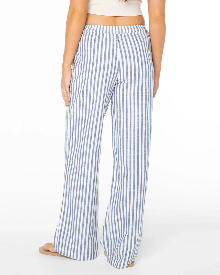 Roxy Roxy Women's Mavericks Trouser BLUE HORIZON JAIL BIRD STRIPE XS Womens Pants and Jeans