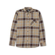 Volcom Volcom Men's Caden Plaid Long Sleeve - Khaki Khaki M Mens Flannel Long Sleeve Shirts