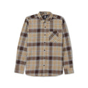 Volcom Volcom Men's Caden Plaid Long Sleeve - Khaki Khaki M Mens Flannel Long Sleeve Shirts