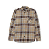 Volcom Volcom Men's Caden Plaid Long Sleeve - Khaki Khaki M Mens Flannel Long Sleeve Shirts