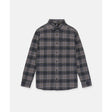 Volcom Volcom Men's Caden Plaid Long Sleeve - Pewter Pewter M Mens Flannel Long Sleeve Shirts