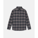 Volcom Volcom Men's Caden Plaid Long Sleeve - Pewter Pewter M Mens Flannel Long Sleeve Shirts