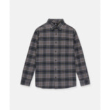 Volcom Volcom Men's Caden Plaid Long Sleeve - Pewter Pewter M Mens Flannel Long Sleeve Shirts