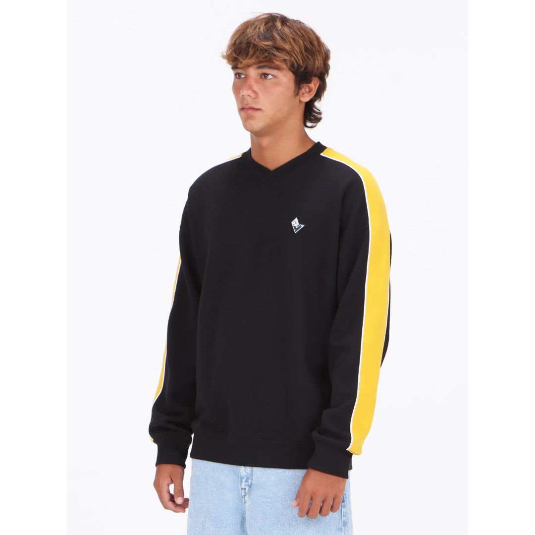 Volcom Volcom Men's Flying Hi Crew - Antique Black Antique Black M Mens Crew Sweatshirt