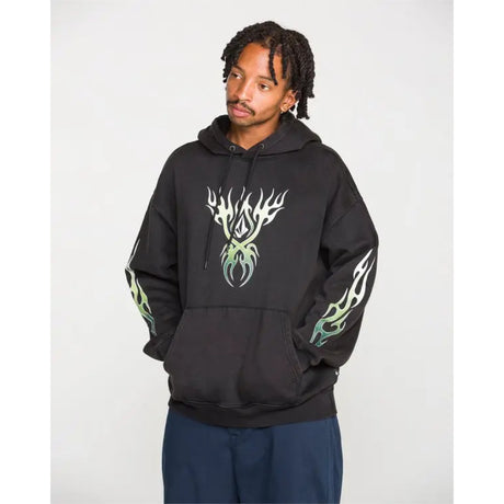 Volcom Volcom Men's Stone Trip Pullover - Black Black S Mens Pullover Hoodies