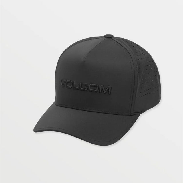 Volcom Volcom Men's Vent Delta Adjustable Hat - Black Black ONESZ Mens Hats Flat Brim
