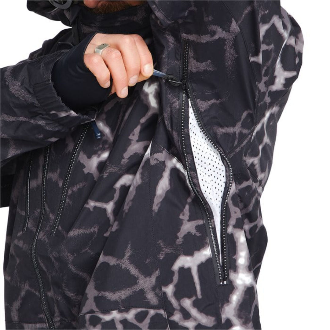 Volcom Men's TDS Inf Gore-Tex Jacket - Black Giraffe