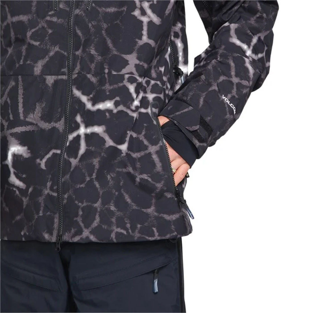 Volcom Men's TDS Inf Gore-Tex Jacket - Black Giraffe