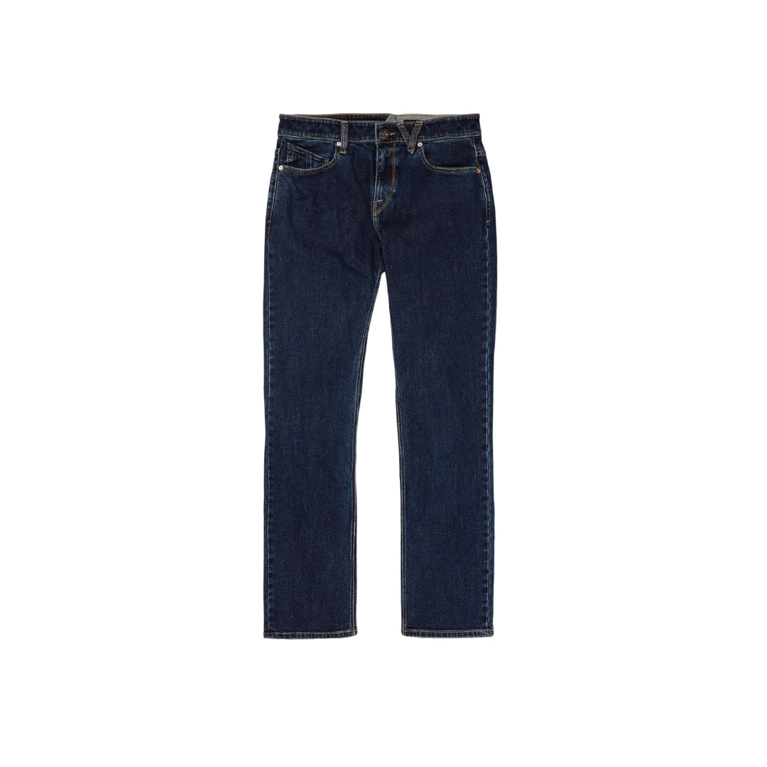 Volcom Volcom Mens Solver Denim Regualr Fit Jeans BLACK DENIM 28 Mens Jeans