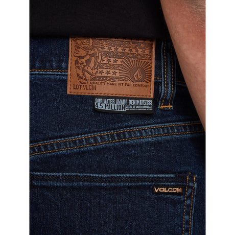 Volcom Volcom Mens Solver Denim Regualr Fit Jeans BLACK DENIM 28 Mens Jeans