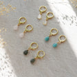 Glee Jewelry Glee Zia Hoops silver/rose quartz OS Jewelry