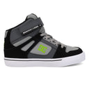 DC DC Youth Hi Top Ev Shoes Gray/Black Gray/Black 1 Youth Boys Skate Shoes 5T to 13T and 1 to 7 US Size