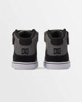 DC Pure Boys High Tops Shoes -Red/Heather Grey