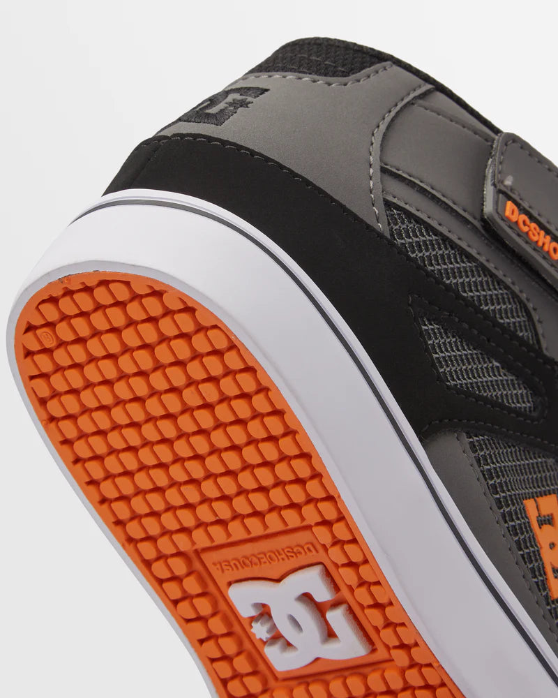 Zapatillas DC Kids Pure High Top EV - Gris/Gris Naranja