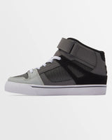 DC Pure Boys High Tops Shoes -Red/Heather Grey
