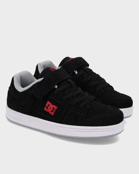 DC DC Youth Manteca 4 V Skate Shoes - Black/Red Black/Red 12 Youth Boys Skate Shoes 5T-13T & 1-7 US Size