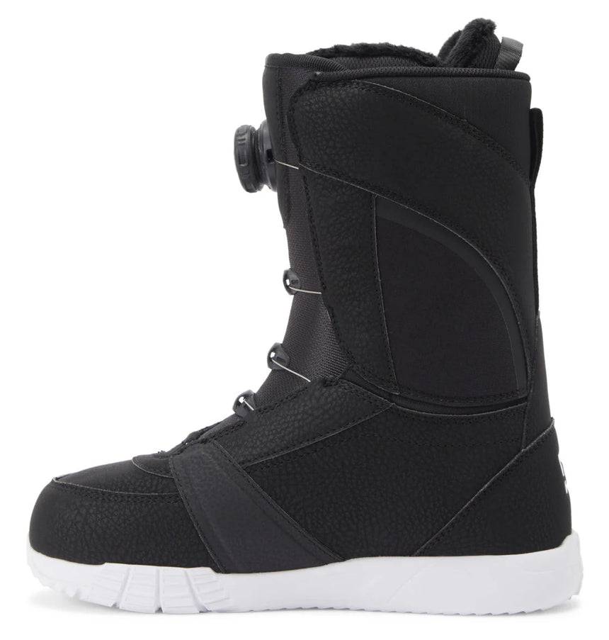 DC DC Women's Lotus Boa Snowboard Boots-BLACK/WHITE/BLACK Black/White/Black 10 Womens Snowboard Boa Boots 5 to 11 US womens size