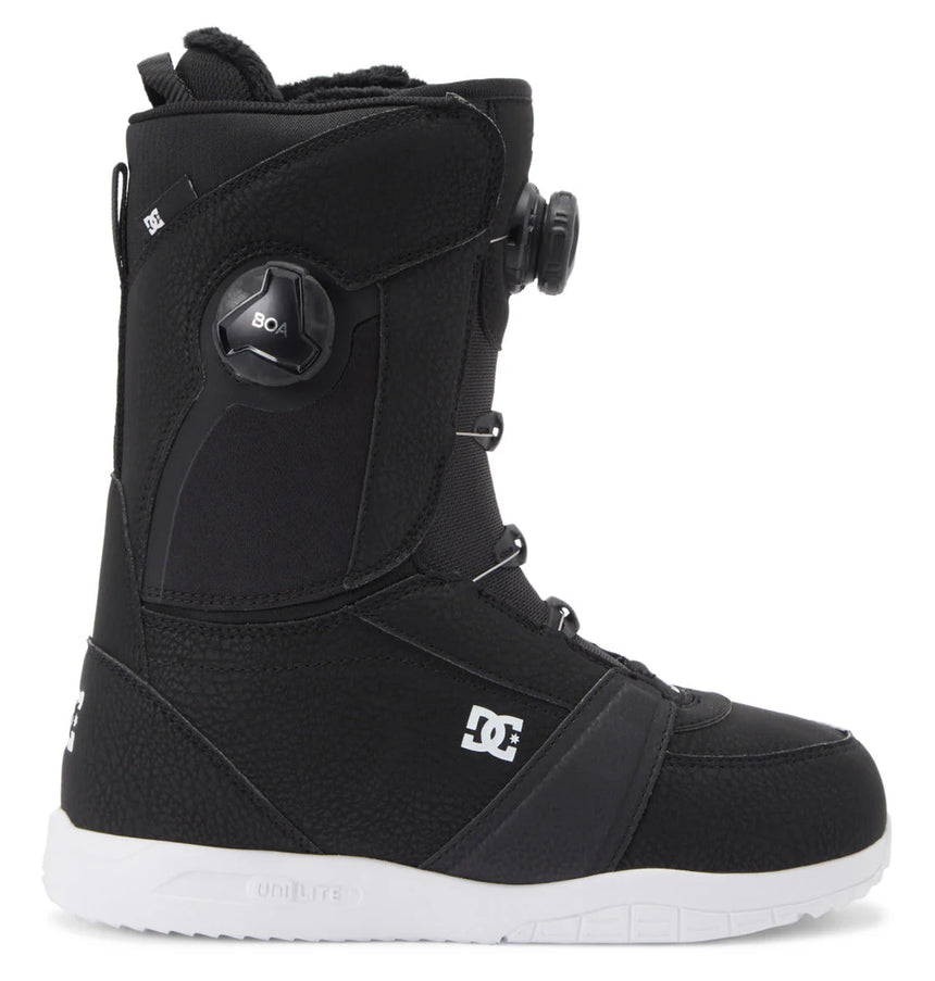 DC DC Women's Lotus Boa Snowboard Boots-BLACK/WHITE/BLACK Black/White/Black 10 Womens Snowboard Boa Boots 5 to 11 US womens size