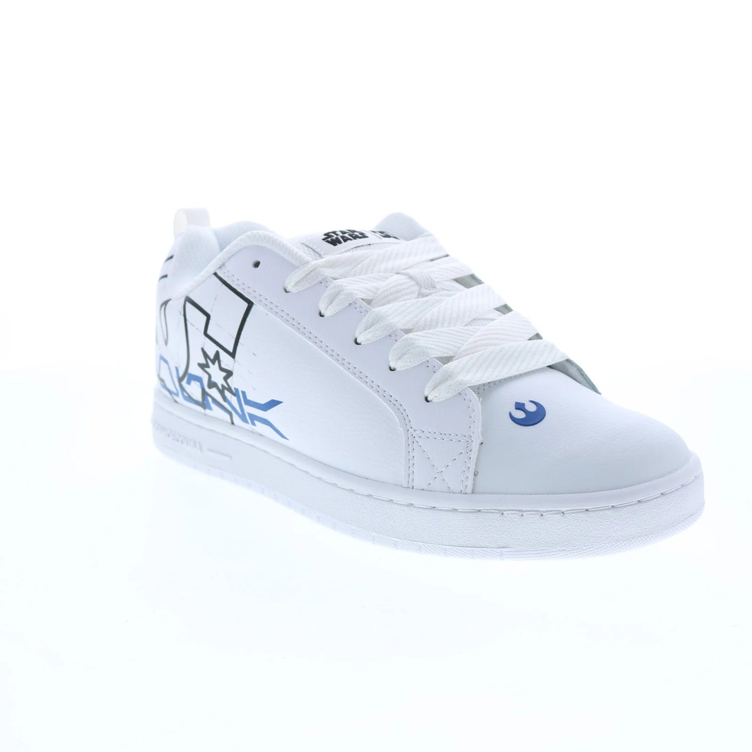 DC DC Men's SW CT Graffik Shoes - White/Blue White/Blue 10 Mens Skate Shoes 6 to 18