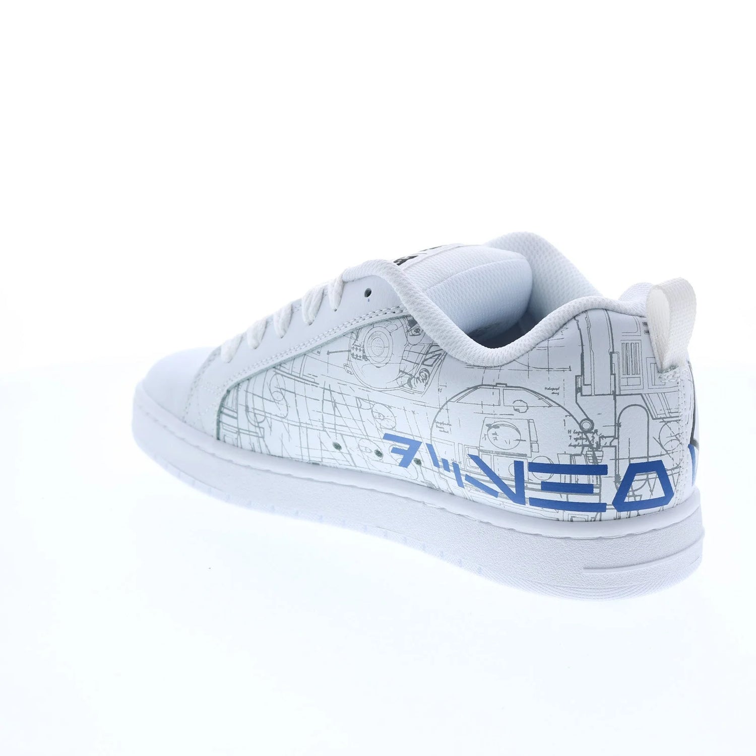 DC DC Men's SW CT Graffik Shoes - White/Blue White/Blue 10 Mens Skate Shoes 6 to 18