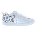 DC DC Men's SW CT Graffik Shoes - White/Blue White/Blue 10 Mens Skate Shoes 6 to 18