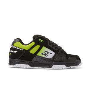 DC DC Men's Stag Se Shoes - Black/Green/White Black/Green/White 9 Mens Skate Shoes 6 to 18