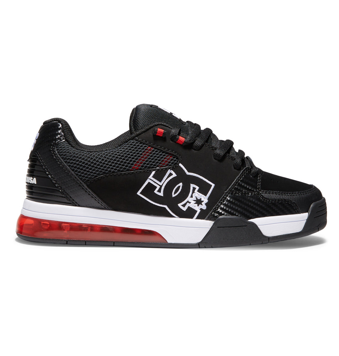 DC Men's Versatile Shoes - Black/White/Athletic Red