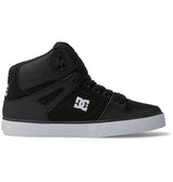 DC Men's Pure High-Top WC Shoes - Black/White Monogram