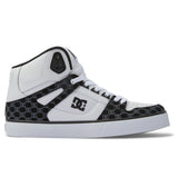 DC Men's Pure High-Top WC Shoes - Black/White Monogram